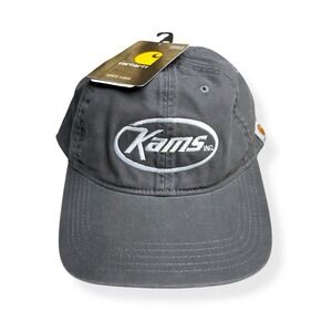 NEW Carhartt Men's Cotton Canvas Hat Adjustable Baseball Cap‎ Gray *Company Logo